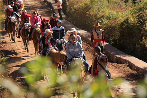 這里交通便利，區(qū)位優(yōu)越，境內(nèi)擁有高原濕地、茶馬古道、環(huán)湖生態(tài)步道、臥虎山、傳統(tǒng)古村、環(huán)海觀光大道等自然風(fēng)光，以及多彩的納西文化和獨(dú)特的田園風(fēng)光，是一個(gè)以自然資源和文化資源為主要特色的旅游名村。